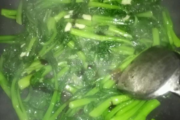 清炒菜心的做法图解4