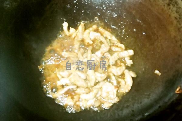 姜丝炒肉的做法图解5