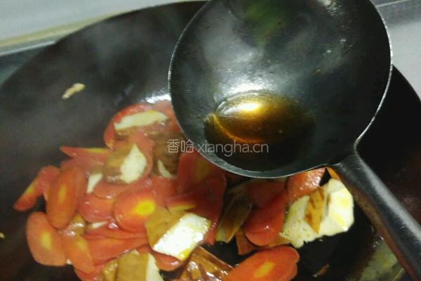 红萝卜炒豆干的做法图解9