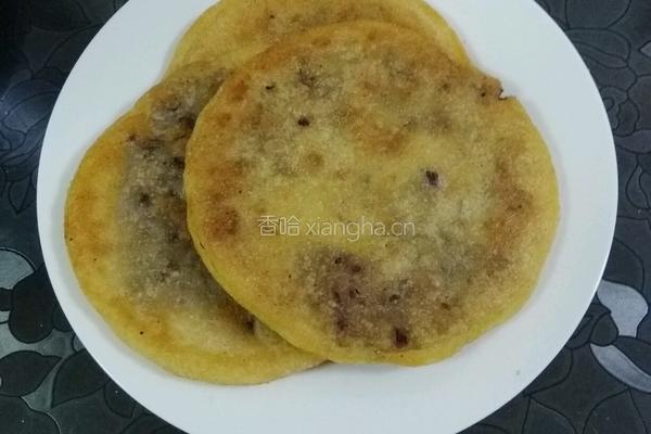 糯米面粘玉米饼的做法图解6