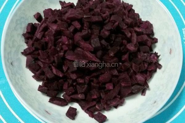 紫薯糯米肉丸的做法图解3