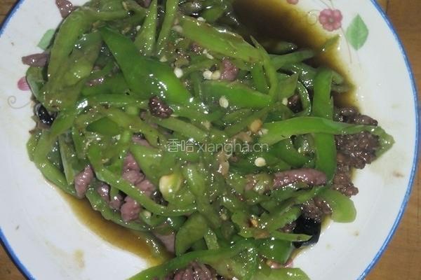 青椒牛肉丝的做法图解3