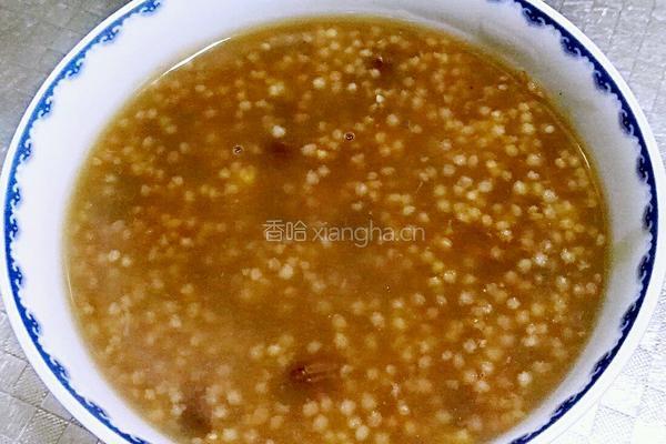 红豆小米粥
