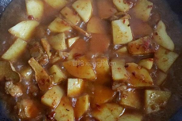 土豆烧肉的做法图解5