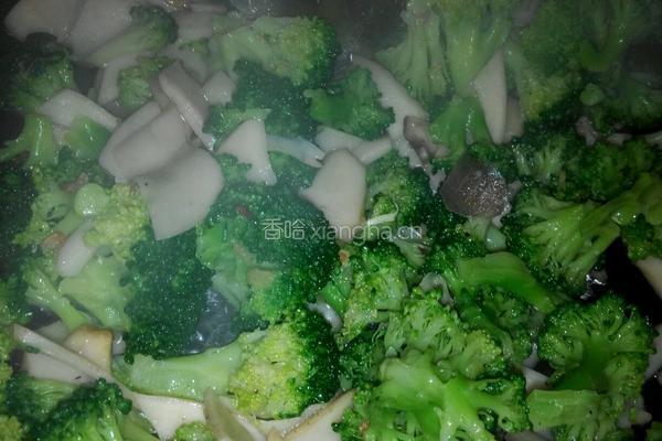 杏鲍菇炒西兰花的做法图解5