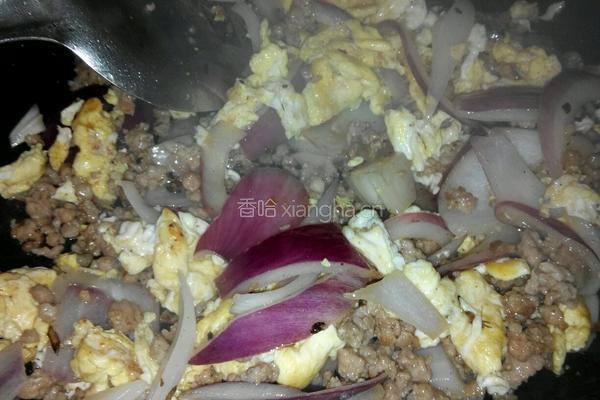 洋葱肉末炒鸡蛋的做法图解5