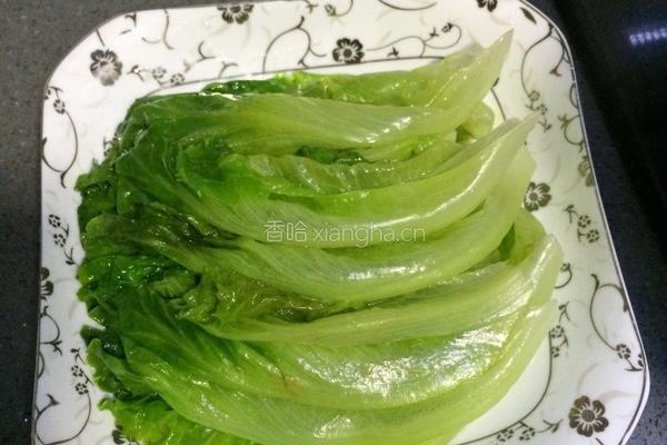 蚝油生菜的做法图解6
