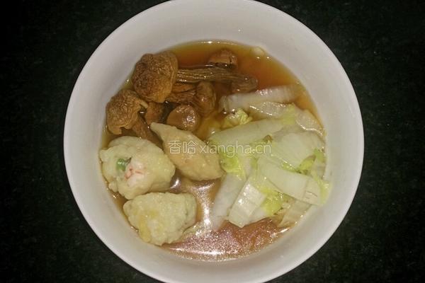 薯米云吞牛肝菌红薯面(虾仁)的做法图解15