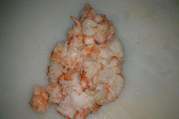 薯米云吞牛肝菌红薯面(虾仁)的做法图解1