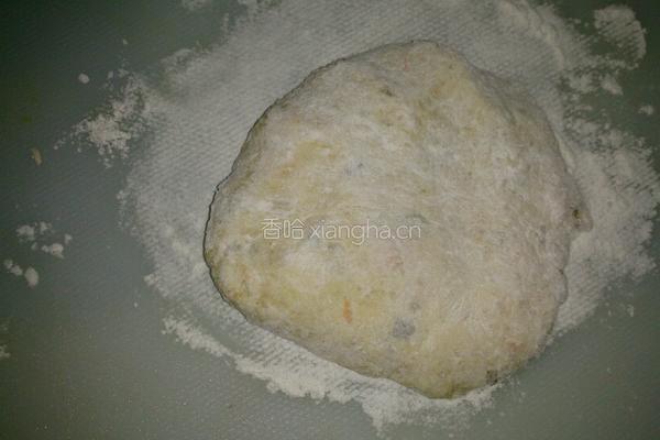 薯米云吞牛肝菌红薯面(虾仁)的做法图解5