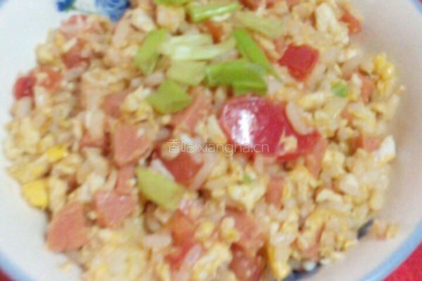 西红柿火腿蛋炒饭的做法图解7