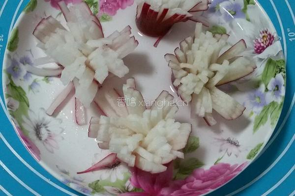 菊花萝卜的做法图解7