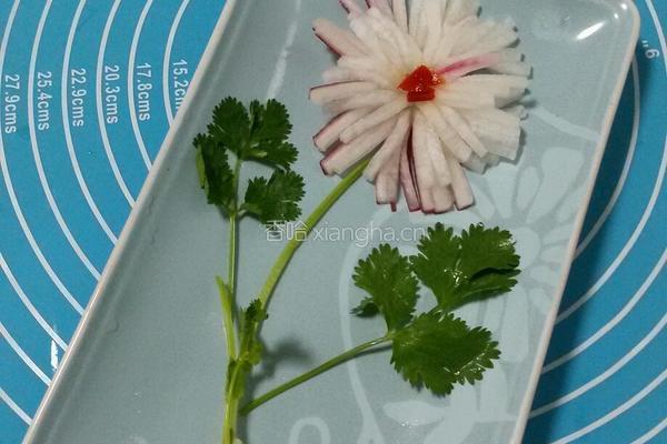 菊花萝卜的做法图解11