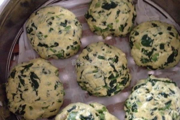 玉米面菠菜馍馍的做法图解5