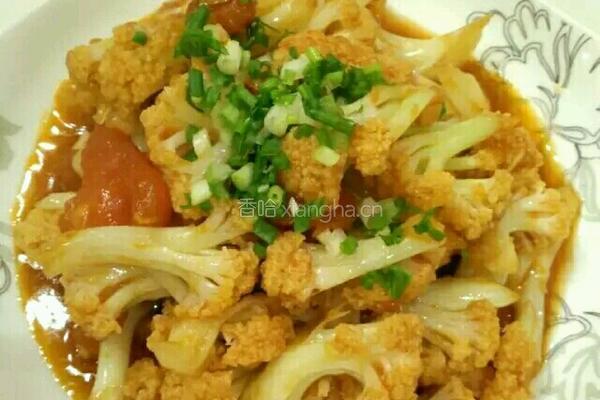 蕃茄烩菜花的做法图解3