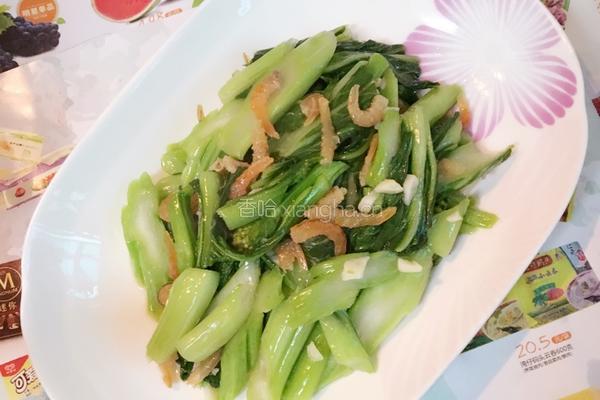 虾仁炒菜心的做法图解7