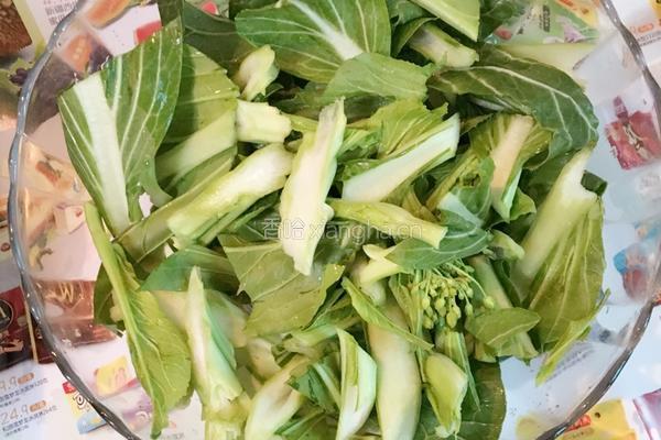 虾仁炒菜心的做法图解2