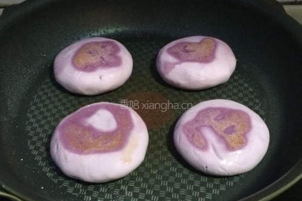 紫薯糯米椰丝饼的做法图解11