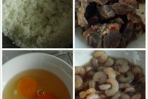 虾仁牛肉蛋炒饭的做法图解1