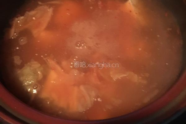 泡菜豆腐汤的做法图解3