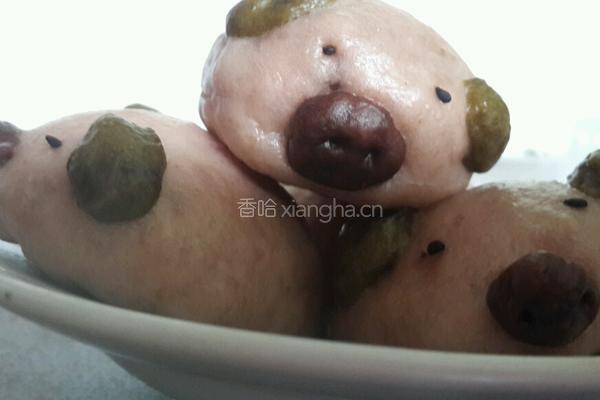 小猪豆沙包的做法图解19