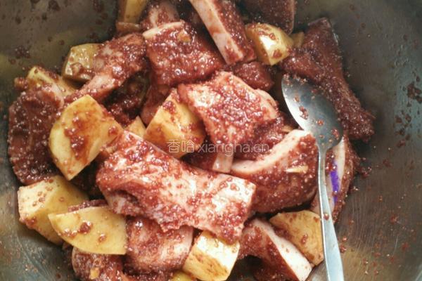 腐乳粉蒸肉的做法图解4