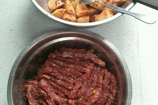 腐乳粉蒸肉的做法图解5
