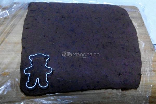 巧克力可可小熊饼干的做法图解12