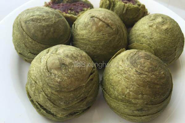 抹茶豆沙酥的做法图解12