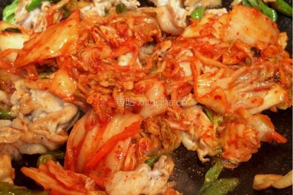 辣白菜炒肉片的做法图解3
