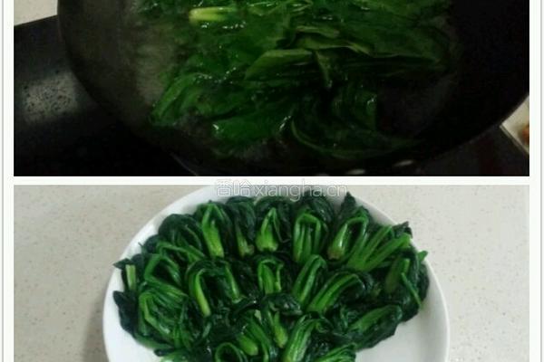 菠菜蘸鸡蛋酱的做法图解2