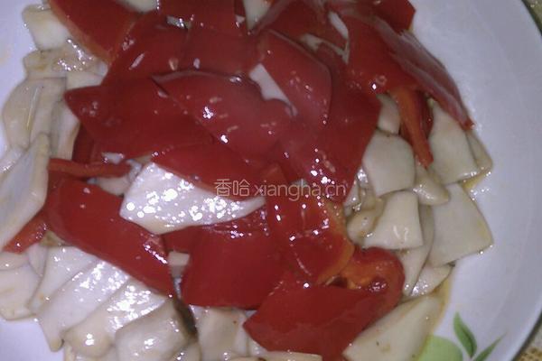 甜椒炒杏鲍菇的做法图解5