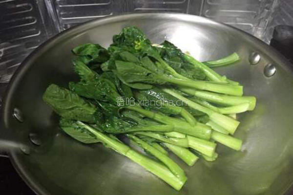 清炒菜心的做法图解4