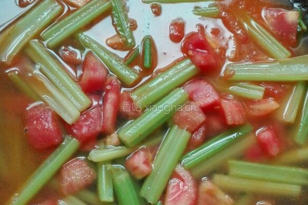 西芹番茄炖豆腐的做法图解9
