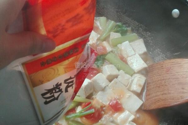 西芹番茄炖豆腐的做法图解13