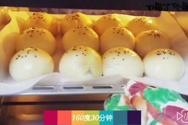 奶香豆沙小餐包的做法图解12