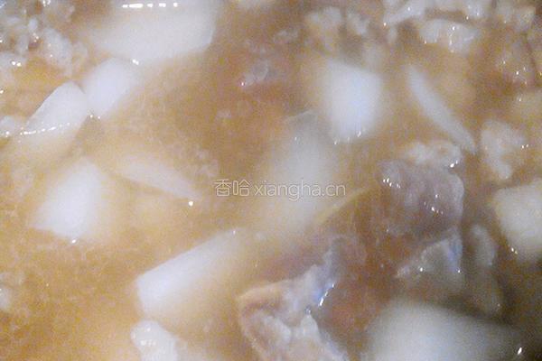 羊肉炖白萝卜的做法图解7