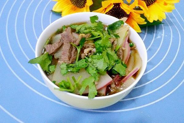 羊肉片氽萝卜的做法图解8