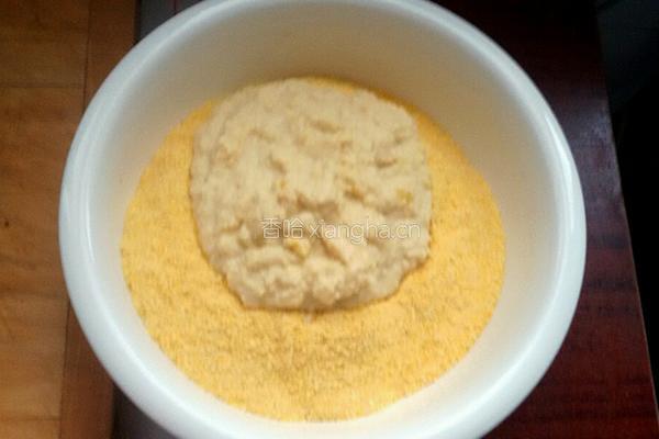 玉米面菜饽饽的做法图解3