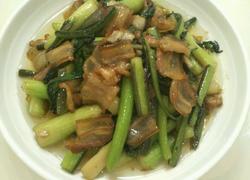 腊肉炒菜苔