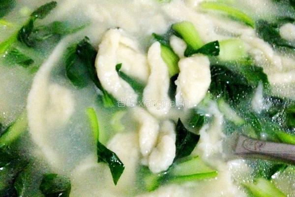青菜面疙瘩汤的做法图解11