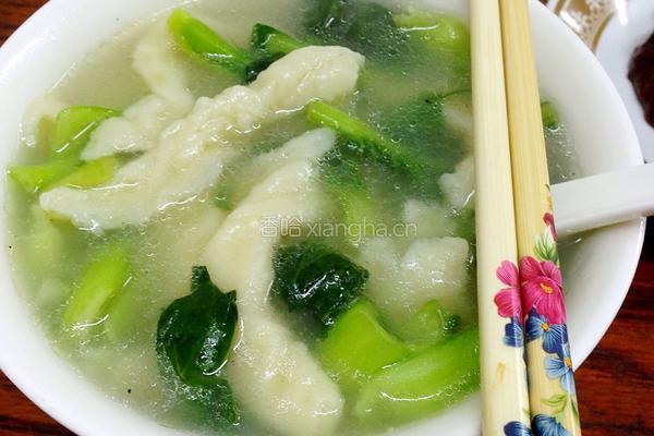 青菜面疙瘩汤的做法图解12