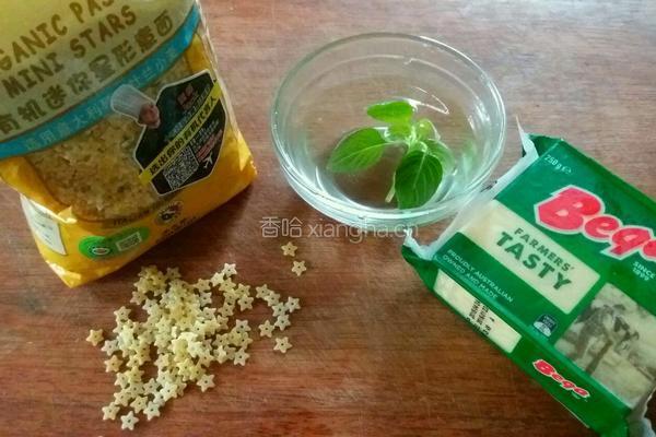 意大利面（蔬菜高汤星星面）的做法图解1