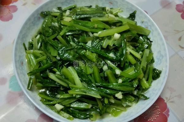 蒜蓉油麦菜的做法图解8