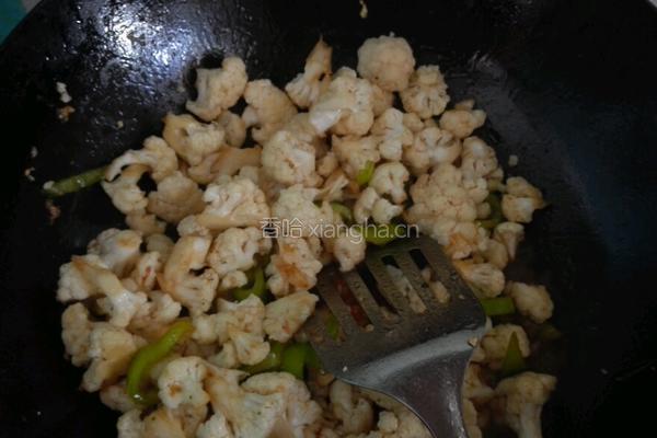 烧烤味的花菜的做法图解5
