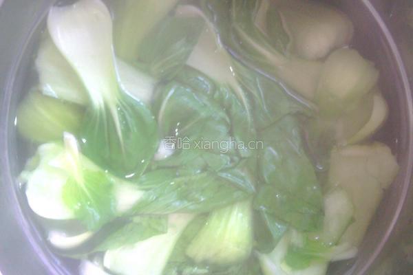 香菇油菜的做法图解1
