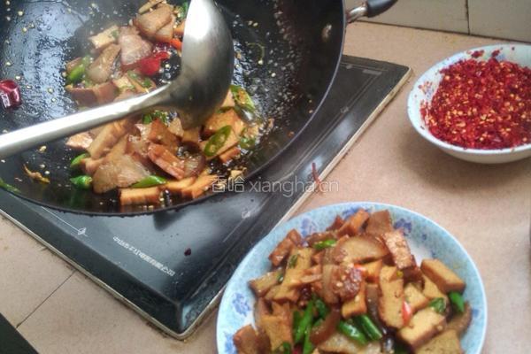 卤肉菜豆腐干的做法图解6