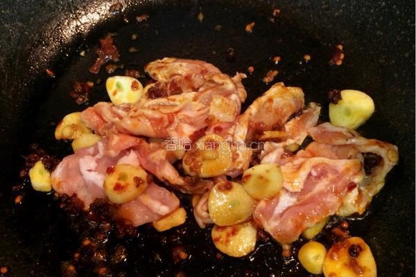 青椒肉片煎茄子的做法图解5