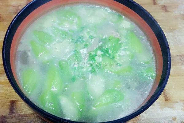 丝瓜肉汤
