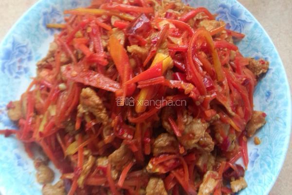 瘦肉炒胡罗卜丝的做法图解6